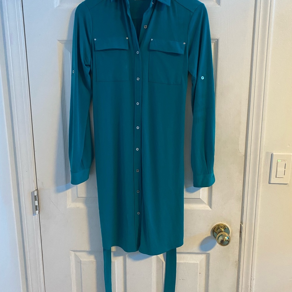 Calvin Klein Button-Up Shirt Dress